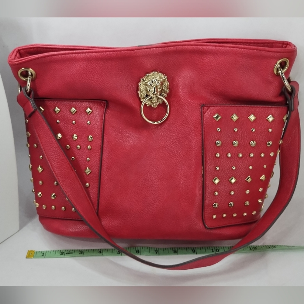 Carlos by Carlos Santana Women’s Leather Hand Bag Brown Round handles Crossbody